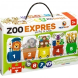 Puzzle ZOO Express - Zähle mit mir 30 Teile