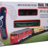 Eisenbahnstrecke mit Effekten 106 × 106 cm