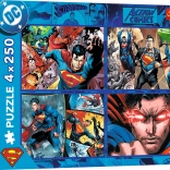 Puzzle 4x250 Mut Superman TREFL