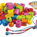 Detoa Fädelperlen aus Holz für die Kleinsten