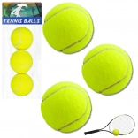 Set aus 3 gelben Tennisbällen