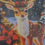 Diamantmalerei Weihnachtshund 23x30cm