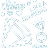 Bügelapplikation mit Strasssteinen – glänzen wie ein Diamant