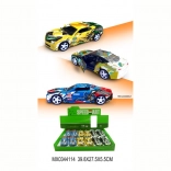 Metallmodell eines Sportwagens mit öffnenden Türen und Pull-Back-Funktion