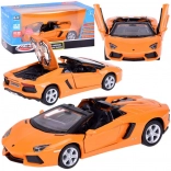 Interaktives Metallmodellauto Lamborghini Aventador Roadster