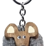 Holz Schlüsselanhänger Pompon Maus 2Kids Toys