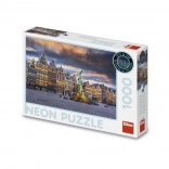 Neon-Puzzle Sturm über Antwerpen 1000 Teile