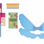 Minecraft Ersteller Figur, Künstlerische Schürze