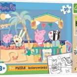 Beidseitiges Maxi-Puzzle PEPPA PIG, 30 Teile, EKO