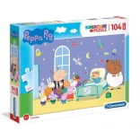 Puzzle Supercolor Maxi 104 Peppa Wutz