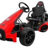 Elektrisches Kinder-Gokart XR-1 rot mit verstellbarem Lenkrad und Sportsitz