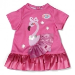 Baby born Kleidchen mit Flamingo für Puppe 43 cm