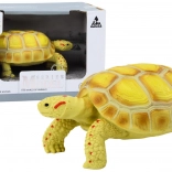 Realistische Sammlerfigur einer Landschildkröte – Gelb