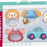Chipolino Set mit Rasseln und Beißringen Tierchen 5 Stk