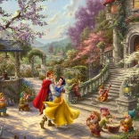 Puzzle SCHMIDT DISNEY Schneewittchen tanzt im Sonnenlicht – 1000 Teile