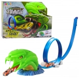 Autorennbahn mit Katapult und Looping – Schlangen-Hindernis