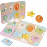 Geometrisches Holzpuzzle für Kinder