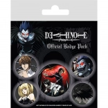 Death Note Button-Set – 5 Stück