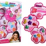 Rosa Kinderschmink-Set 3+ in Blumen-Kassette