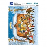 Fensterfolie Weihnachten Josef Lada VA019