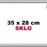 Kunststoffrahmen Silber 35x28 cm