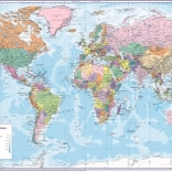 Oxybag Schreibtischunterlage 60 × 40 cm Welt