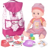 Wopie Königliches Set Kinderfrau, Babypuppe mit Zubehör