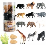 Woopie Set mit 16 Figuren wilder Tiere