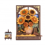 RoboTime 3D Holzpuzzle Goldene Sonnenblume
