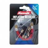 Set aus Metallnadeln und Aufsätzen zum Aufpumpen von Bällen