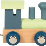 Polare Buchstabenlokomotive Blau