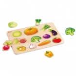 Holzpuzzle Montessori Gemüse CLASSIC WORLD