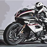 Diamantmalerei NORIMPEX – Straßenmotorrad 30 × 40 cm