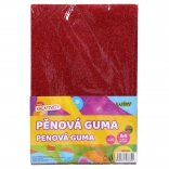 Schaumgummi A4 20x30 cm mit Glitzer, selbstklebend 10 Stk