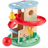 Holz-Kugelbahn Häuschen