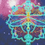 Leuchtendes Diamanten Malen Libelle 30x40 cm