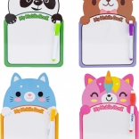 ASTRA abwischbare Tafel mit fröhlichen Tieren mit Stift