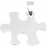 Edelstahl Puzzle-Anhänger