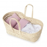 Moses-Körbchen für Puppe mit Bettwäsche groß Antonio Juan