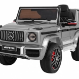 Elektrisches Kinderauto Mercedes-AMG G63 mit Silberlack, Fernbedienung und MP3