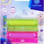 ASTRA Lineal mit Radiergummi 2-in-1 pastell 5 cm (2 Stk.)
