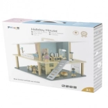 Holz-Ferienpuppenhaus mit Terrasse