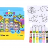 Fensterfarben Set 5+1 mit Kontur