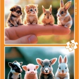 Educa Puzzle Kleine Tiere 2x20 Teile
