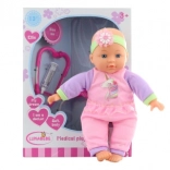 Babypuppe Doktorin mit Weichem Körper mit Batterien
