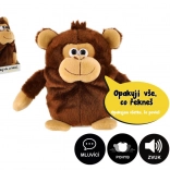 Plüschäffchen Tonička, das Sätze wiederholt, 18 cm mit Sound