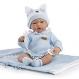 Guca realistische Babypuppe mit Geräuschen 38 cm