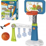 Woopie Set 2-in-1 Basketball und Fußballtor + Ball + Pumpe