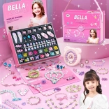 Kreatives Schmuckherstellungs-Set für Kinder mit Zubehör in Handtasche