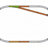 PIKO Gleisset B mit Stumpfgleis und Bettung H0